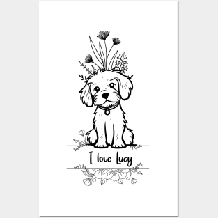 I Love Lucy Floral Design Posters and Art